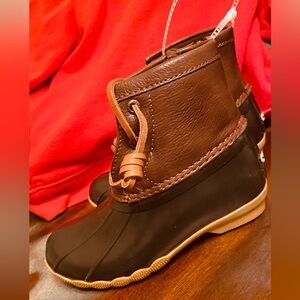 Sperry Kids Brown Rain Boots